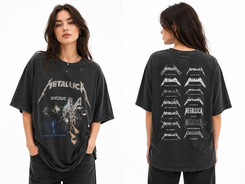 تیشرت  یونیسکس طرح METALLICA برند WINTERLAND