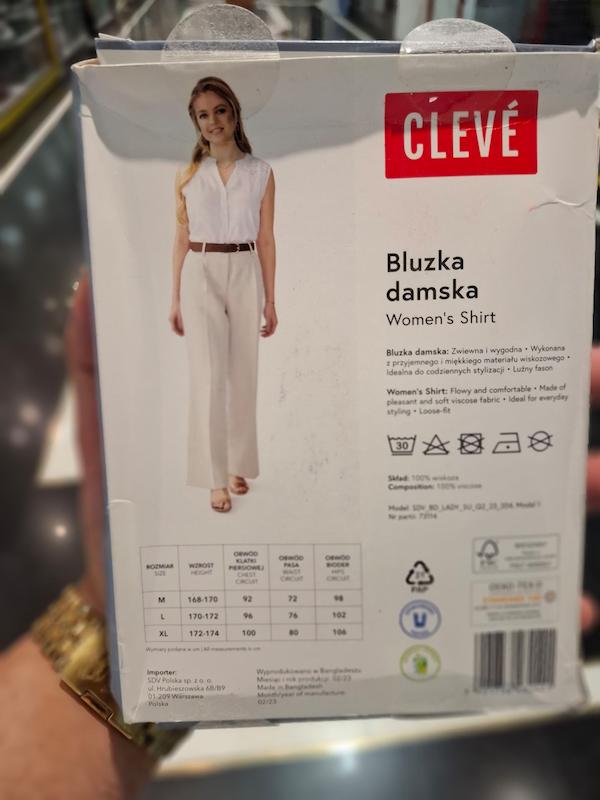 شومیز آستین حلقه ایی برند CLEVE