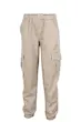 شلوار دو لایه ( دوپوش )کارگو کتان رنگ کرم