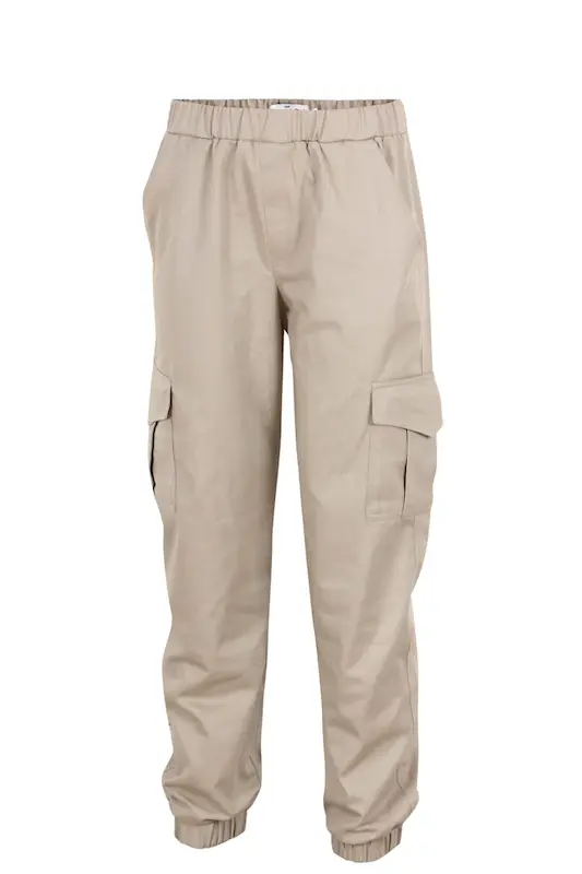 شلوار دو لایه ( دوپوش )کارگو کتان رنگ کرم