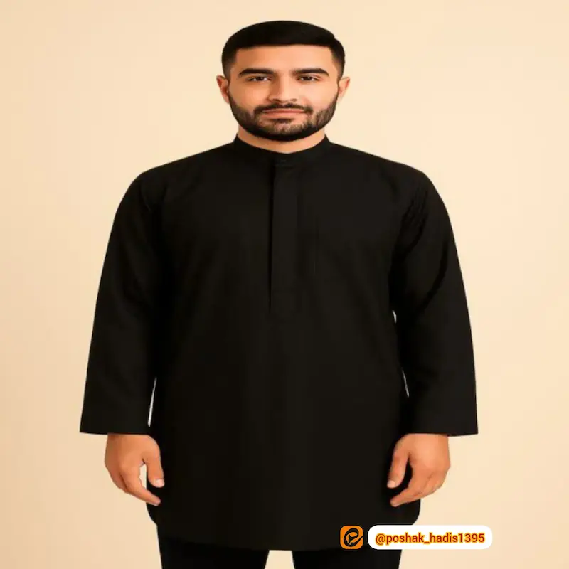 پیراهن پاکستانی مردانه تترون نخی درجه یک