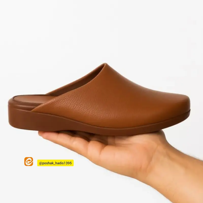 نعلین چرم طبیعی طبی مردانه 