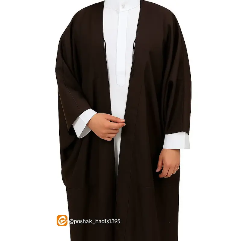 عبا چهار فصل مردانه قهوه ای سوخته دوخت خوب