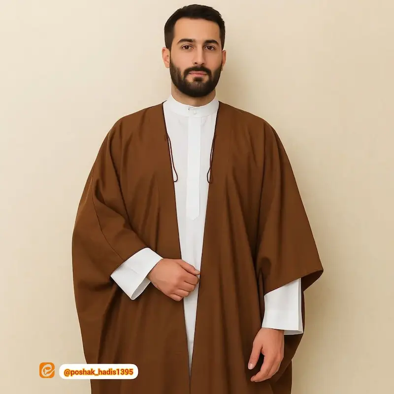 عبا نمازی مردانه قهوه ای روشن