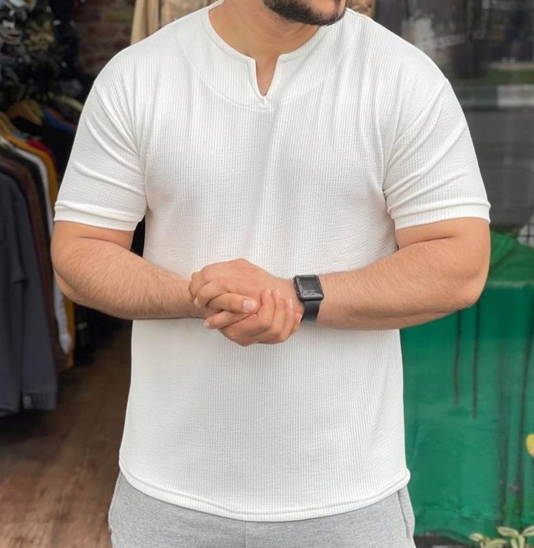 تیشرت یقه کوبایی 