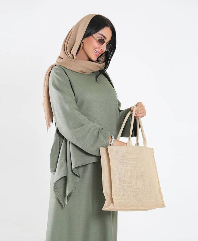 بلوز دامن کنار گره ای 