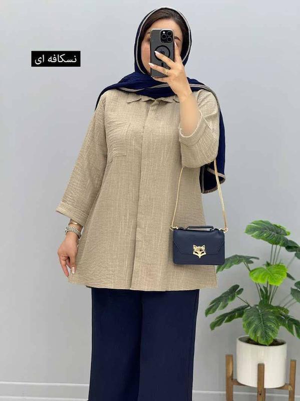 شومیز مانتو لونا قواره دار 