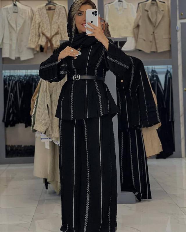 ست شومیز شلوار نیلی 
