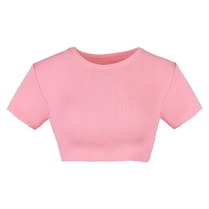 تیشرت کراپ اسلیم زنانه - 92421015