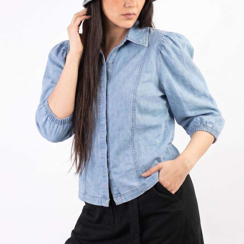 شومیز جین رگولار - 92341023