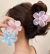 کلیپس گل ابنباتی روی مو
