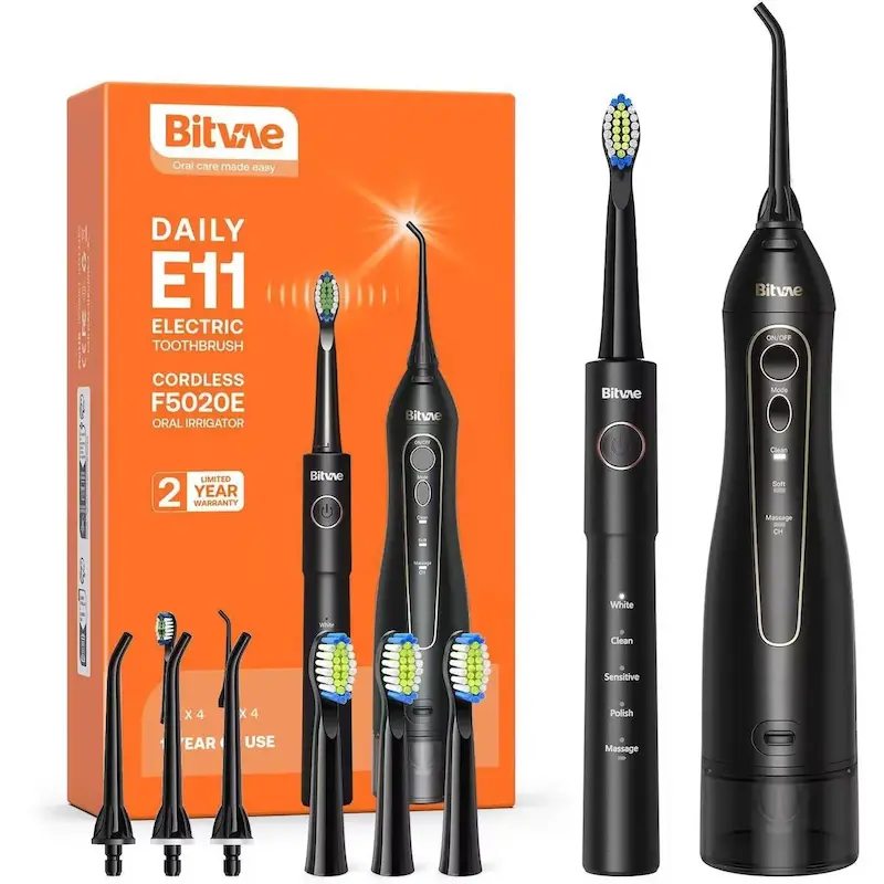 واترجت و مسواک برقی Bitvae مدل F5020E + E11 با ۴ نازل و ۴ سری مسواک