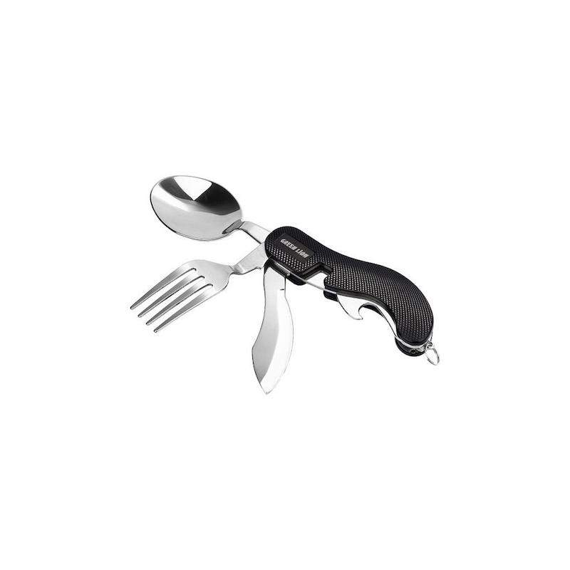 ست قاشق و چنگال مسافرتی گرین لاین Green Lion 4in1 Cutlery Set GN4IN1CSETBK