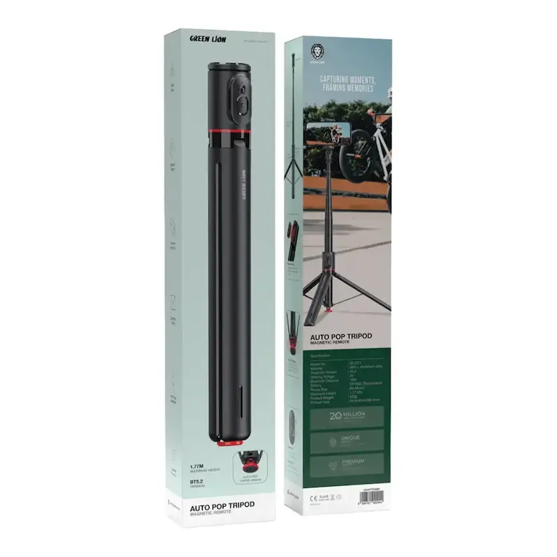 سه پایه اتوماتیک گرین لاین Green Lion Auto Pop Tripod Magnetic Remote