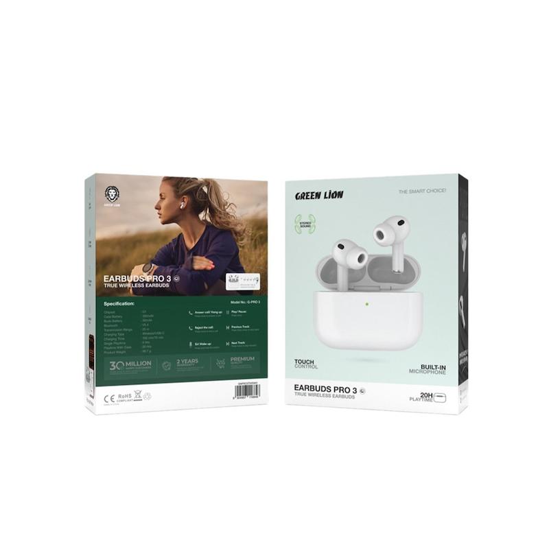هندزفری ایرپاد پرو 3 گرین لاین Green Lion Earbuds Pro 3 True Wireless Earbuds