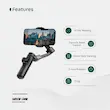 گیمبال و استابلایزر هوشمند گرین لاین Green Lion New York Gimbal Smart Face Tracking GXV-3