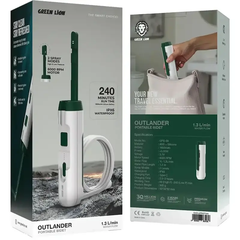 خودشور،دوش مسافرتی،بیده گرین لاین مدل Outlander Portable Bidet
