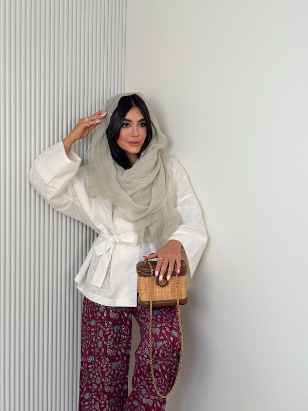 مانتو celine سفید 
