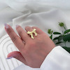 انگشتر آبکاری نقره طرح 12