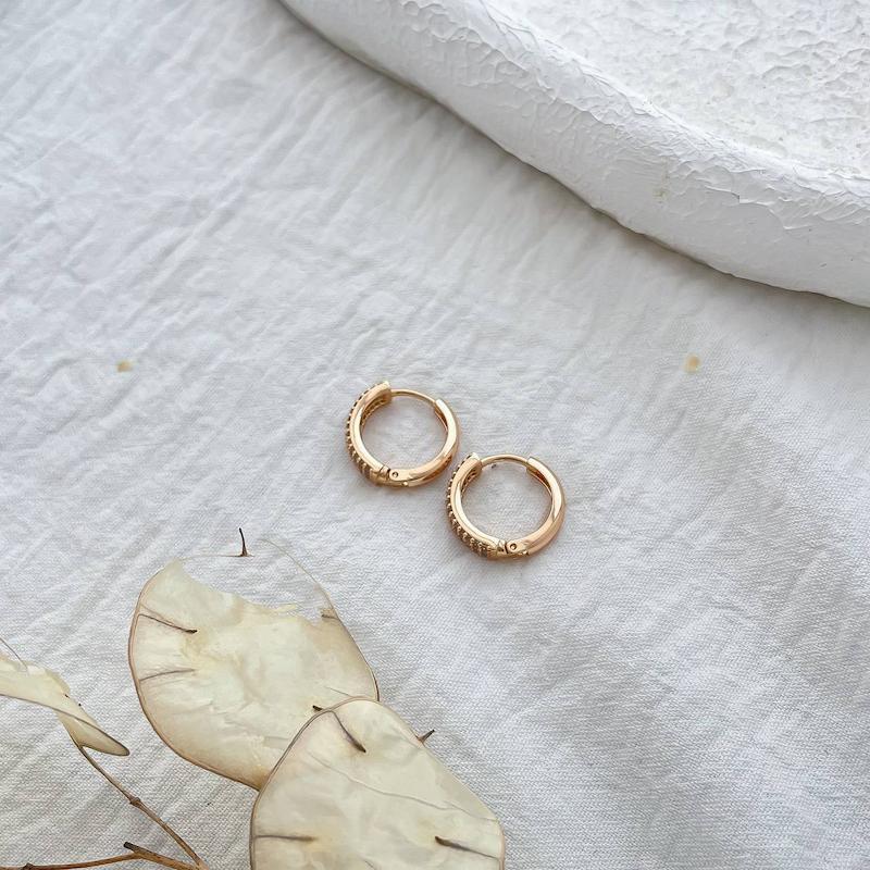 گوشواره حلقه ای نگیندار تری ژوپینگ
