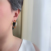 گوشواره حلقه ای پیچ سه رنگ ژوپینگ