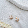 گوشواره حلقه ای گل مروارید ژوپینگ