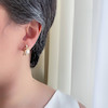 گوشواره حلقه ای گل مروارید ژوپینگ