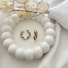 گوشواره حلقه ای میناکاری نود پیچ استیل