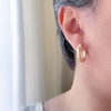 گوشواره حلقه ای میناکاری کرم پیچ استیل