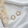 گوشواره حلقه ای گل استیل