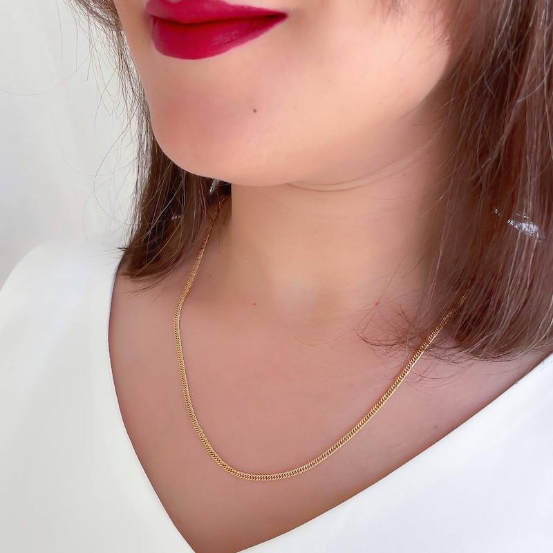 گردنبند کارتیر با پهنا 2 میلیمتر ژوپینگ
