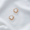 گوشواره حلقه ای با آویز مروارید ژوپینگ