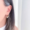 گوشواره حلقه ای با آویز مروارید ژوپینگ