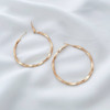 گوشواره حلقه پیچ تراشدار ژوپینگ