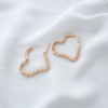 گوشواره حلقه ای قلب خاویاری ژوپینگ