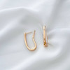 گوشواره حلقه دبل نگیندار ژوپینگ