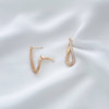 گوشواره قطره نگین دار ژوپینگ