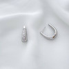 گوشواره اشکی حلقه ای نگیندار ژوپینگ