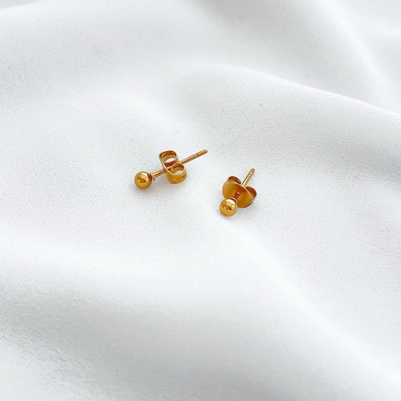 گوشواره میخی گوی استیل سایز 2 میلیمتر