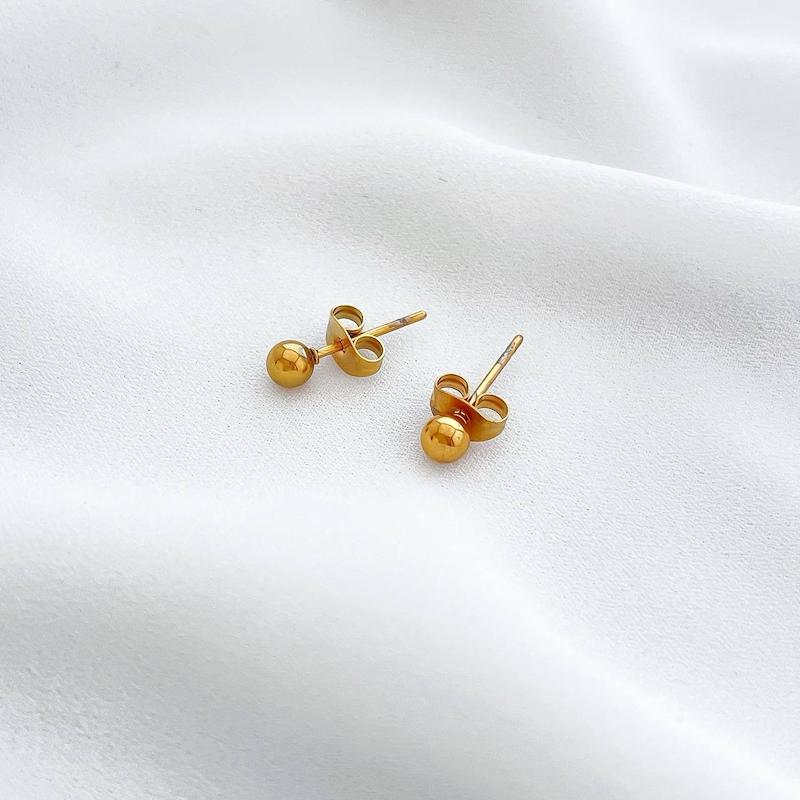 گوشواره میخی گوی استیل سایز 3 میلیمتر