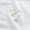گوشواره بخیه‌ای پروانه ای استیل