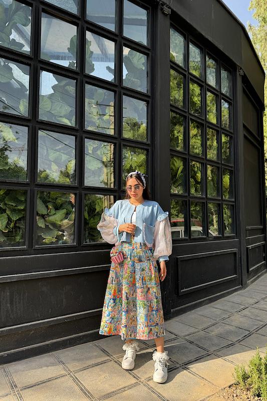 کت و دامن آبرنگی🎨🖌️
