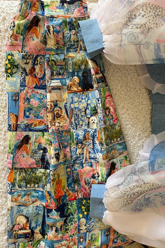 کت و دامن آبرنگی🎨🖌️