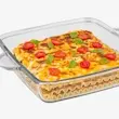 تابه چهارگوش شیشه‌ای 2 لیتر لیمون کد 251
