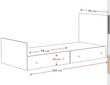 تخت خواب یک نفره مدل صبا سایز 90x200 سانتیمتر