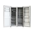 یخچال فریزر دوقلو 36 فوت دیپوینت مدل MasterPro-NRD15 S با ارتفاع 1800، پهنای 1200 و عمق 63 سانتی متر، میزان مصرف انرژی A+، دارای 5 طبقه در یخچال و 7 طبقه در فریزر، دارای سیستم نوفراست