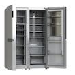 یخچال فریزر دوقلو 36 فوت دیپوینت مدل MasterPro-NRD15 S با ارتفاع 1800، پهنای 1200 و عمق 63 سانتی متر، میزان مصرف انرژی A+، دارای 5 طبقه در یخچال و 7 طبقه در فریزر، دارای سیستم نوفراست