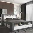 تخت خواب دونفره اعیان مدل FH822 سایز 160x200 سانتی متر