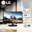 مانیتور 19 اینچ ال جی مدل 19M38HB، رزولوشن HD، نرخ بروزرسانی 75 هرتز، پنل TN، دارای درگاه‌ ارتباطی HDMI 1.4 و D-Sub