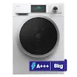 ماشین لباسشویی اتوماتیک دوو مدل LM-840S ظرفیت 8 کیلوگرم، موتور دایرکت درایو، سرعت چرخش 1400 دور در دقیقه، 15 برنامه شست‌وشو، بخارشوی، قفل کودک، رده انرژی +++A و شروع با تأخیر